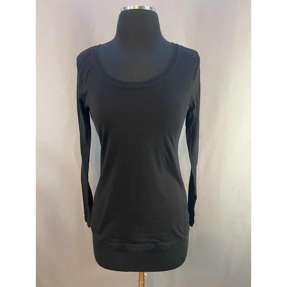 Women's L Scoop Neck Long Sleeve Tee, minimalist, clean girl, y2k Layering Sexy